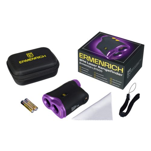 Ermenrich LR1500 laser distance meter for construction, purple