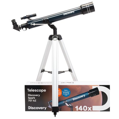 (HU) Levenhuk Discovery Spark 707 AZ Telescope with Book
