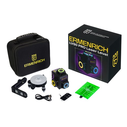 Ermenrich PRO LV50 laser level, purple
