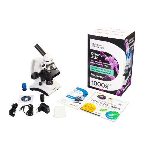 (HU) Levenhuk Discovery Atto Polar Digital Microscope and Book