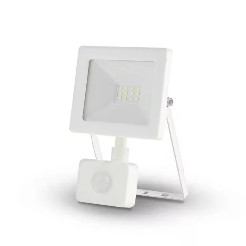 Asalite LED White Spotlight Slim 10W 4500K (900 lumens) + Motion Sensor