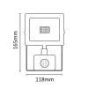 Asalite LED White Spotlight Slim 10W 4500K (900 lumens) + Motion Sensor
