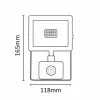 Asalite LED White Spotlight Slim 20W 4500K (1800 lumens) + Motion Sensor