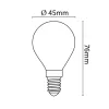 Halogen Bulb G45 mini globe E14 18W 2800K (210 lumens)
