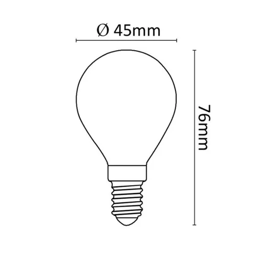 Halogen Bulb G45 mini globe E14 28W 2800K (370 lumens)