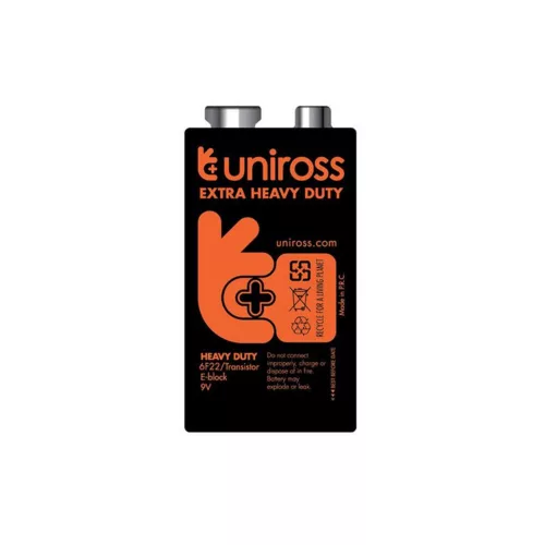 Uniross Semi-permanent 9V Battery (6F22) B1