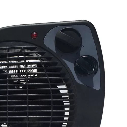  Eurolamp Fan heater, 1000/2000W, black