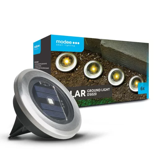 Modee Lighting LED Solar Panel Ground Lighting DS020 (D7 cm) (6 pcs/box)
