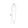 Solar bollard lamp LED AURORA ROUND 4000K IP44 LED2B