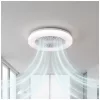 Ceiling LED lamp with fan VENTELUX 24W+15W 3CCT white Kobi Windstar