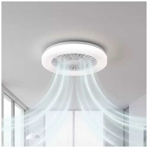 Ceiling LED lamp with fan VENTELUX 24W+15W 3CCT white Kobi Windstar