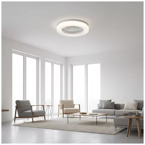 Ceiling LED lamp with fan VENTELUX 24W+15W 3CCT white Kobi Windstar