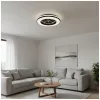 Ceiling LED lamp with fan VENTELUX 48W+15W 3CCT black Kobi Windstar