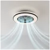 Ceiling LED lamp with fan VENTELUX 48W+15W 3CCT black Kobi Windstar