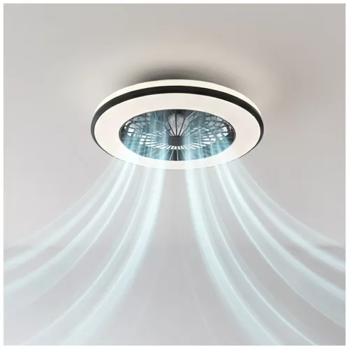Ceiling LED lamp with fan VENTELUX 48W+15W 3CCT black Kobi Windstar