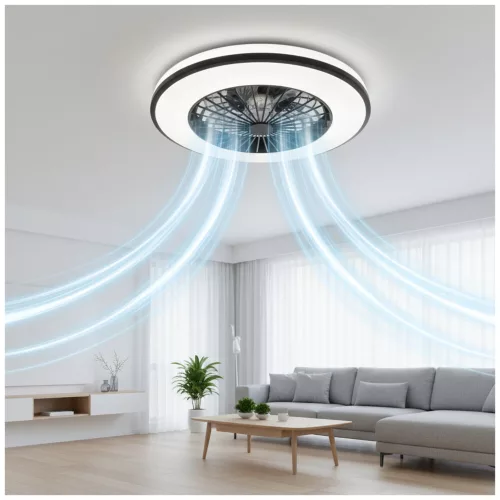 Ceiling LED lamp with fan VENTELUX 48W+15W 3CCT+RGB Kobi Windstar