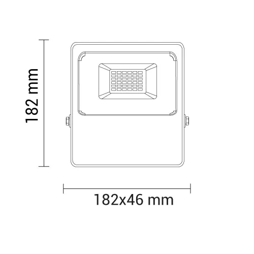 20W LED SMD FLOODLIGHT AC95V-AC265V 80lm/W 150° 4500K - IP66