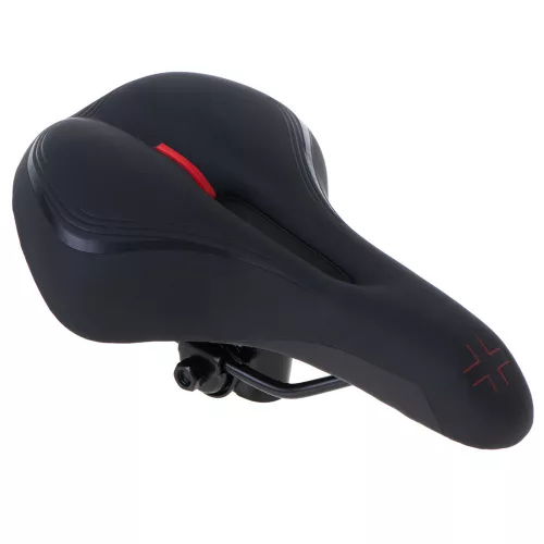 Bicycle saddle made of flexible foam narrow