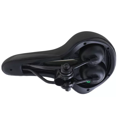 Bicycle saddle made of flexible foam narrow
