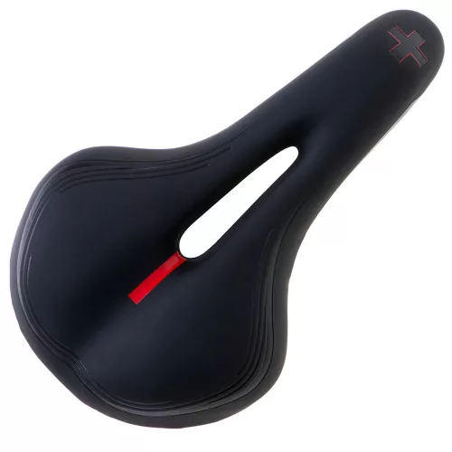 Bicycle saddle made of flexible foam narrow