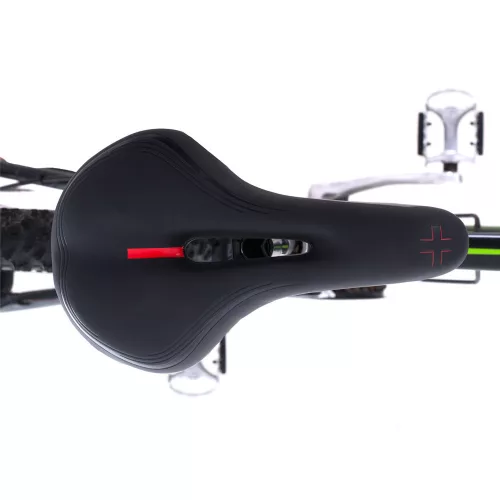 Bicycle saddle made of flexible foam narrow