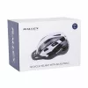 Adjustable bicycle helmet black and white L 58-62cm