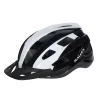 Adjustable bicycle helmet black and white M 54-58cm