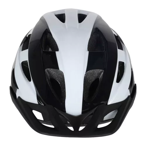 Adjustable bicycle helmet black and white M 54-58cm