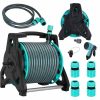 LUARO pistol garden hose retractor stand 30m