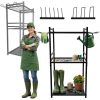 LUARO garden tool stand organiser metal