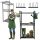 LUARO garden tool stand organiser metal