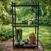 LUARO garden tool stand organiser metal