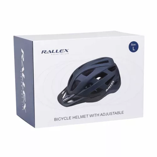 Adjustable bicycle helmet black L 58-62cm