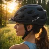 Adjustable bicycle helmet black L 58-62cm