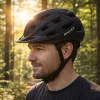 Adjustable bicycle helmet black L 58-62cm