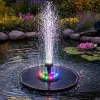 Solar garden fountain floating LED RGB 16cm