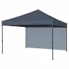 LUARO Garden pavilion tent 3x3m dark grey