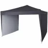 LUARO Garden pavilion tent 3x3m dark grey