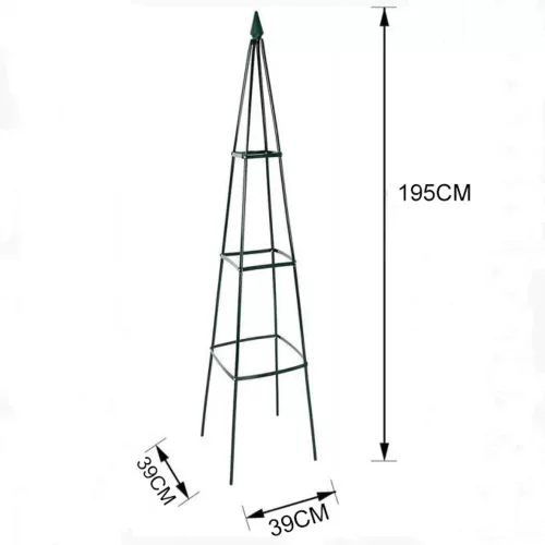 Garden pergola flower support pyramid metalo