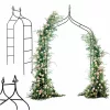 Garden pergola metal arch with grottoes 240cm