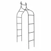 Garden pergola metal arch with grottoes 240cm