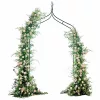 Garden pergola metal arch with grottoes 240cm