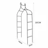 Garden pergola metal arch with grottoes 240cm