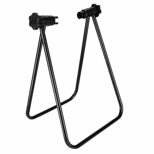 Rear wheel folding service bicycle stand