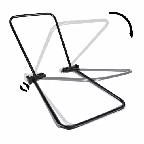 Rear wheel folding service bicycle stand