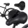 Bicycle saddle made of flexible foam with reflectors