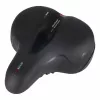 Bicycle saddle made of flexible foam with reflectors