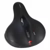 Bicycle saddle made of flexible foam with reflectors