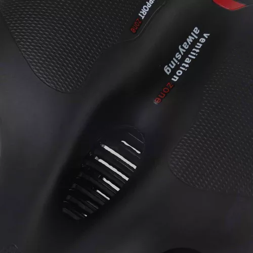 Bicycle saddle made of flexible foam with reflectors