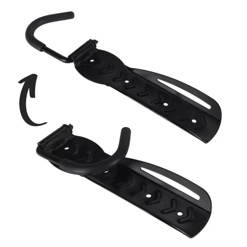 Bicycle wall bracket movable element